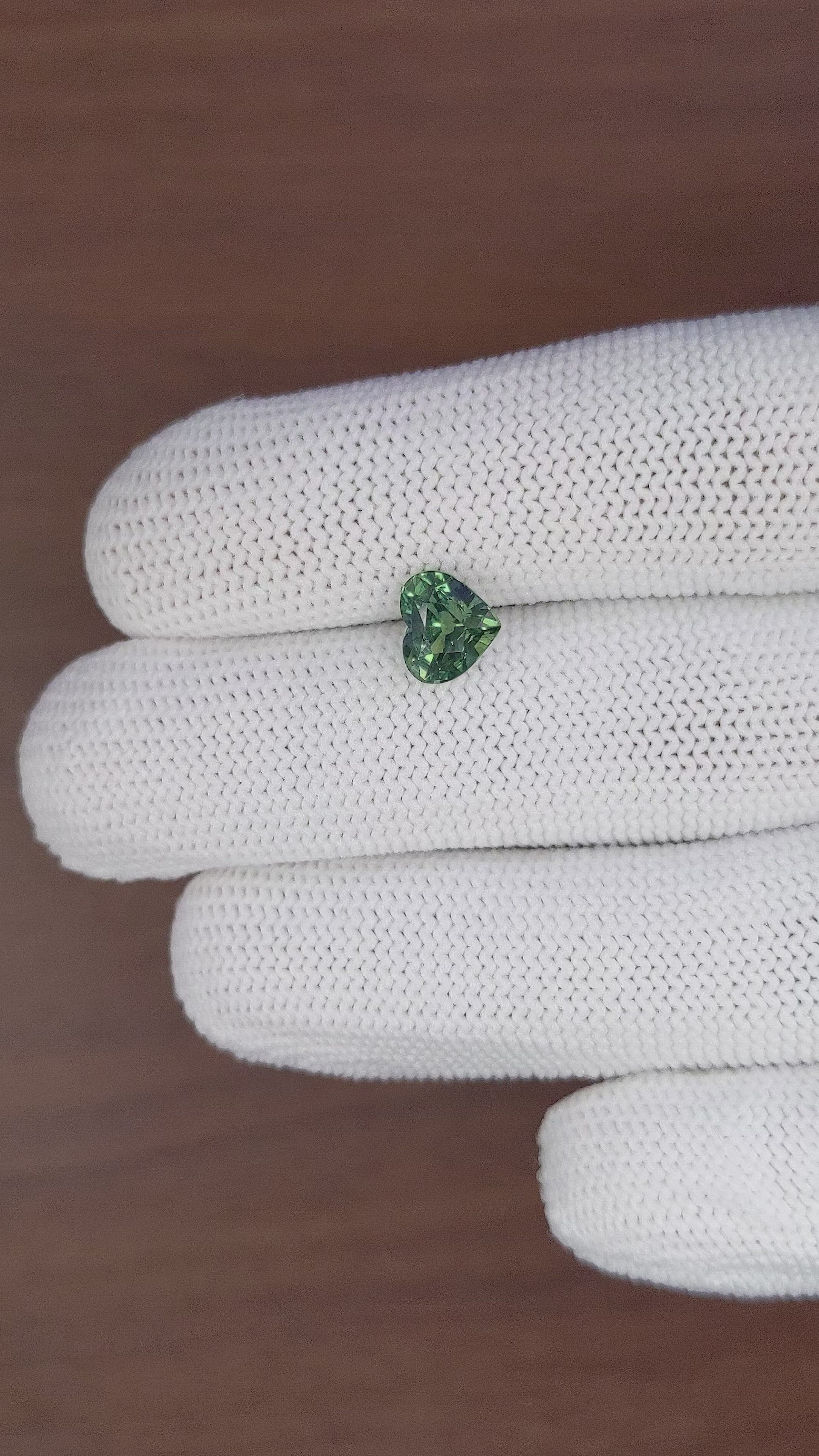 2.10 Ct. Green Sapphire from Madagascar Size Video