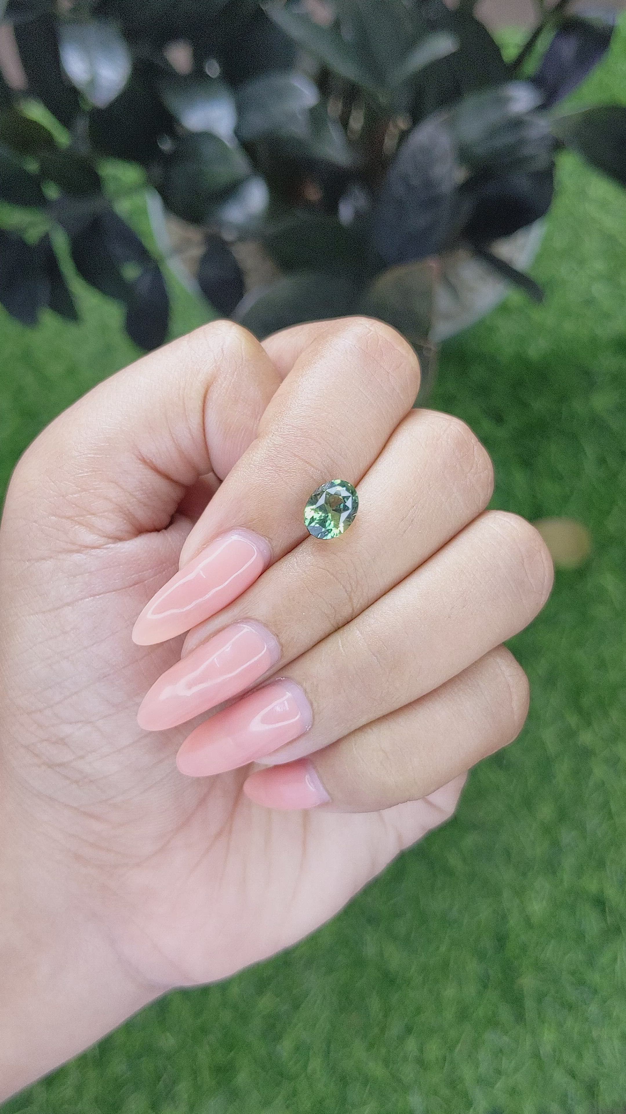 2.53 Ct. Bi Color Sapphire from Madagascar Size Video