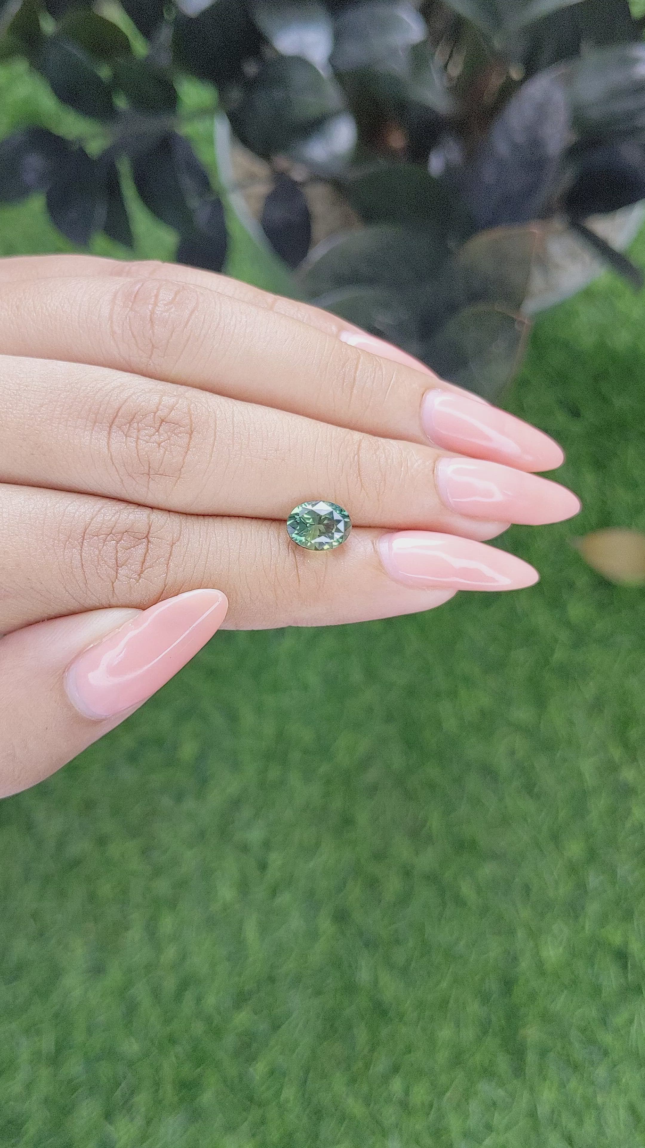 2.53 Ct. Bi Color Sapphire from Madagascar Size Video