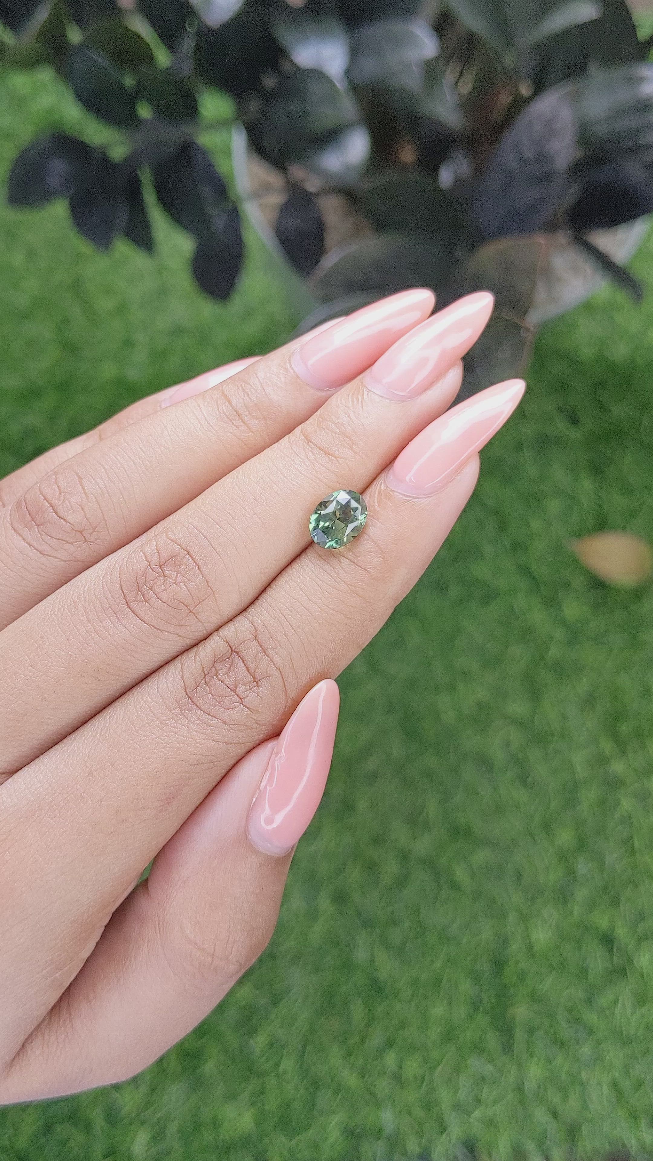 2.53 Ct. Bi Color Sapphire from Madagascar Size Video