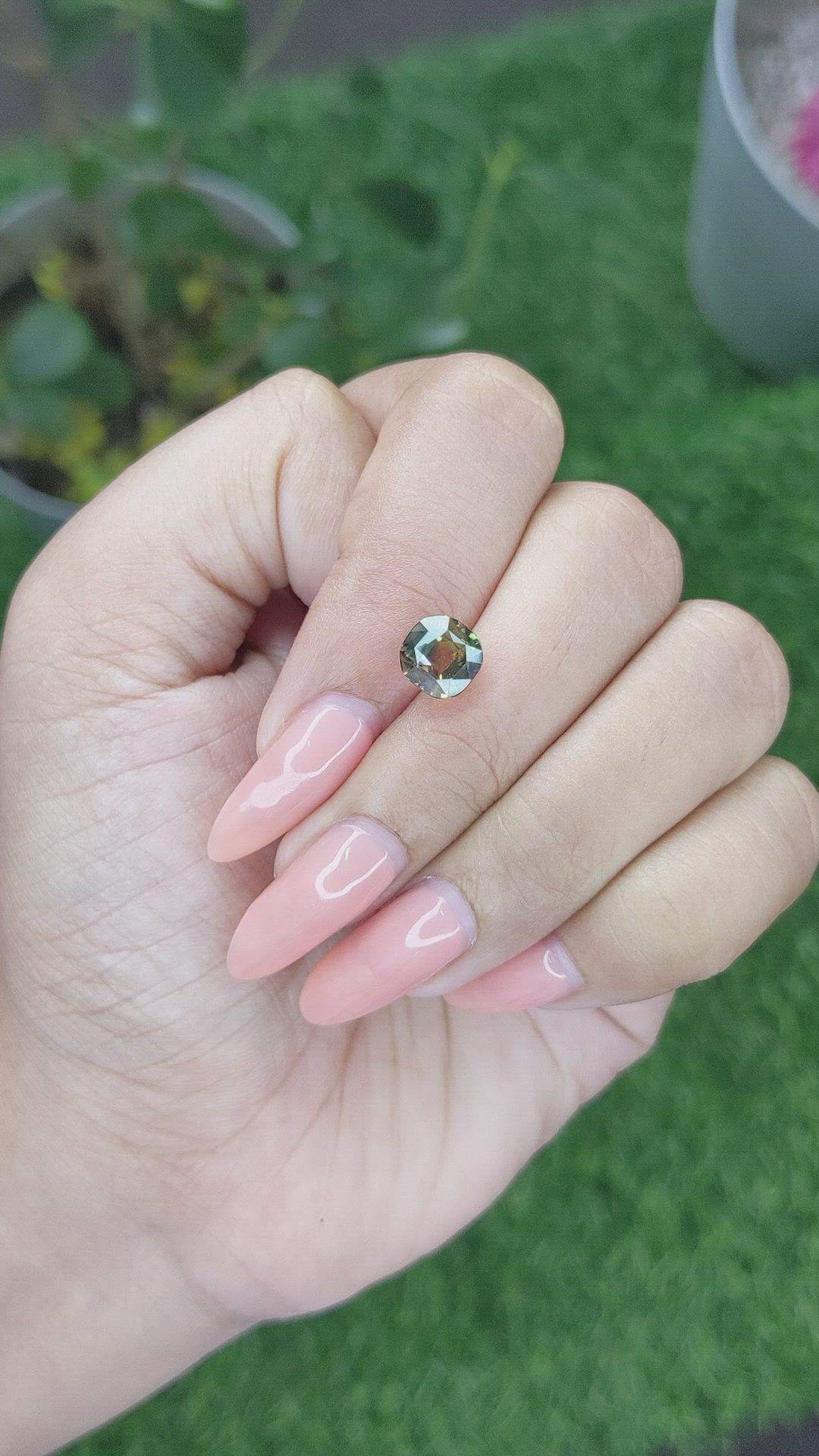 2.67 Ct. Bi Color Sapphire from Madagascar Size Video