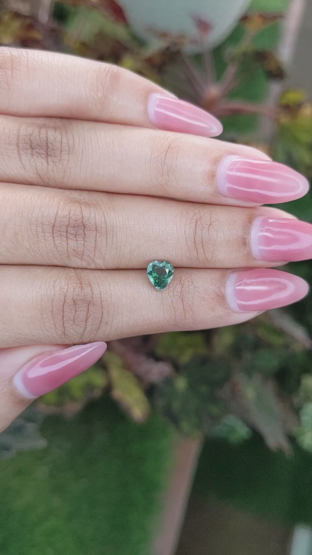 0.86 Ct. Green Sapphire from Madagascar Size Video