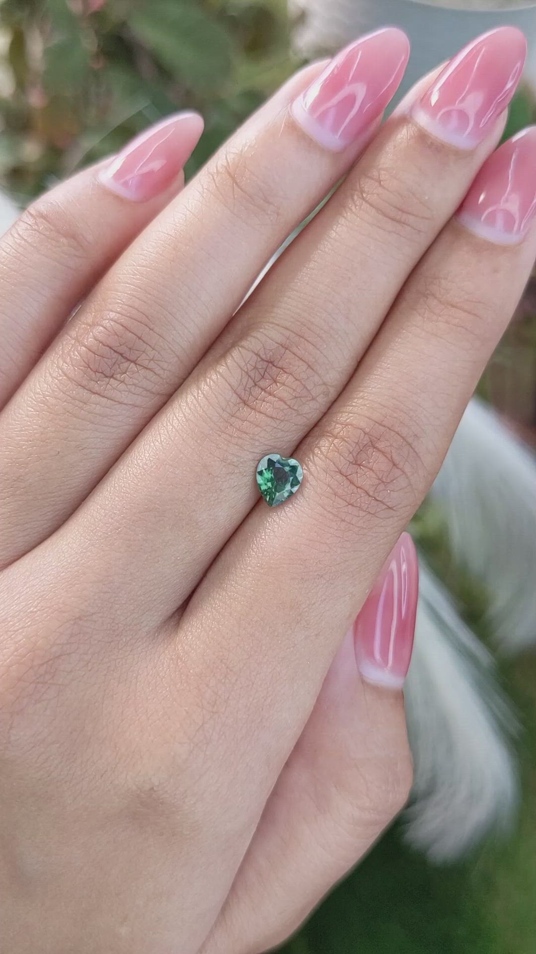 0.86 Ct. Green Sapphire from Madagascar Size Video