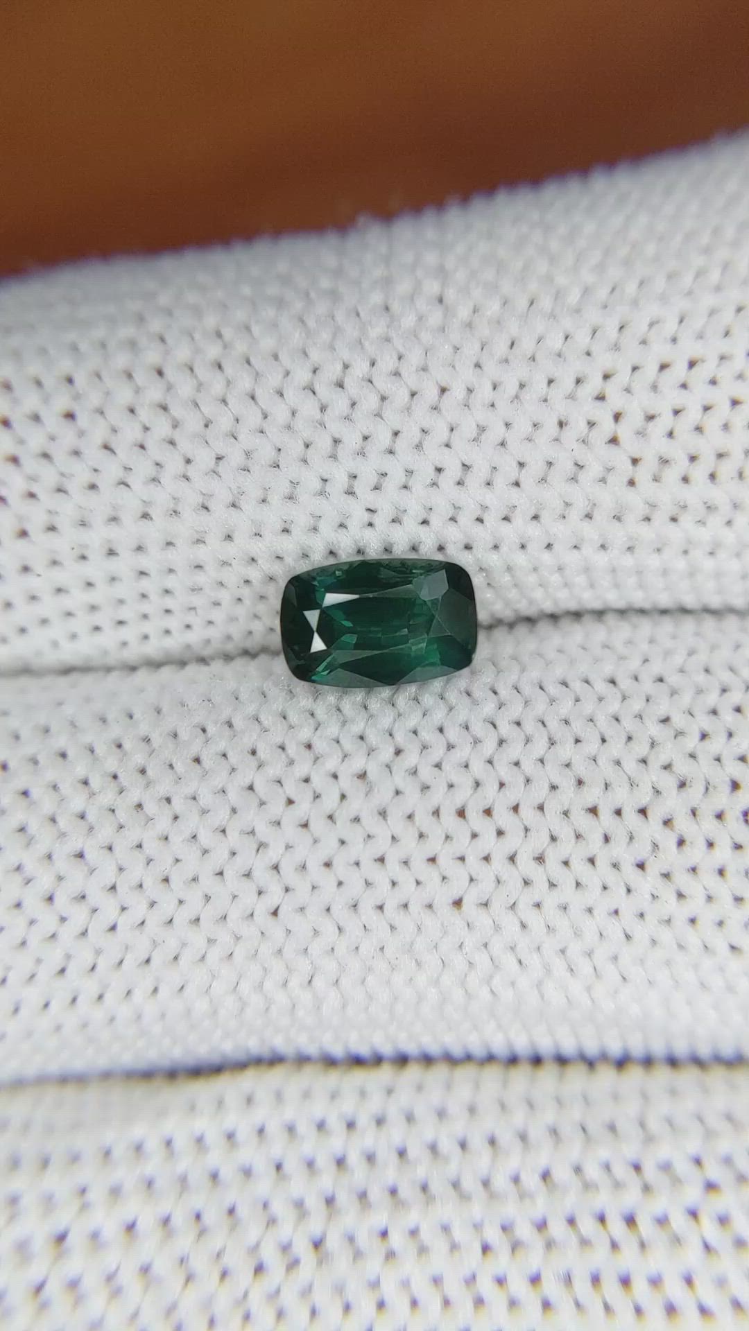 1.15 Ct. Greenish Blue Sapphire from Madagascar Size Video