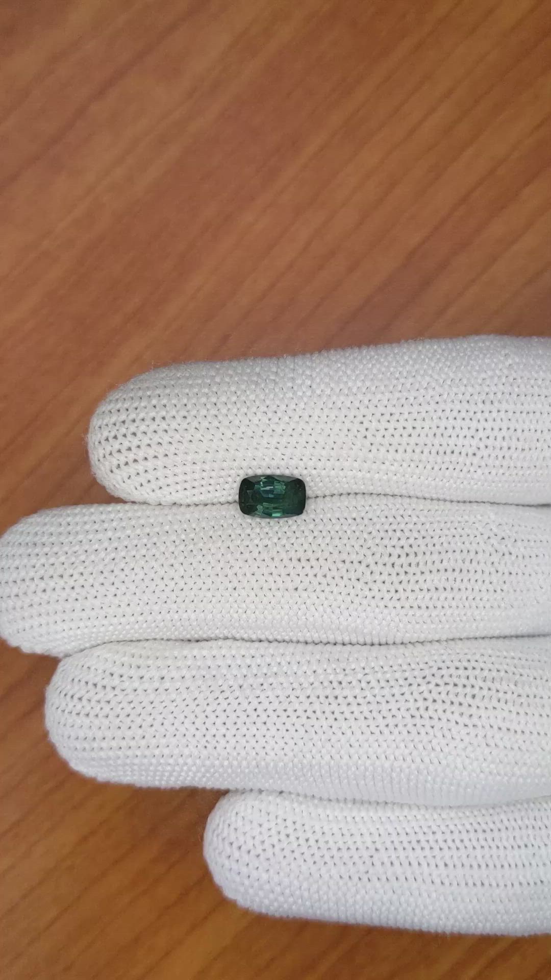 1.15 Ct. Greenish Blue Sapphire from Madagascar Size Video