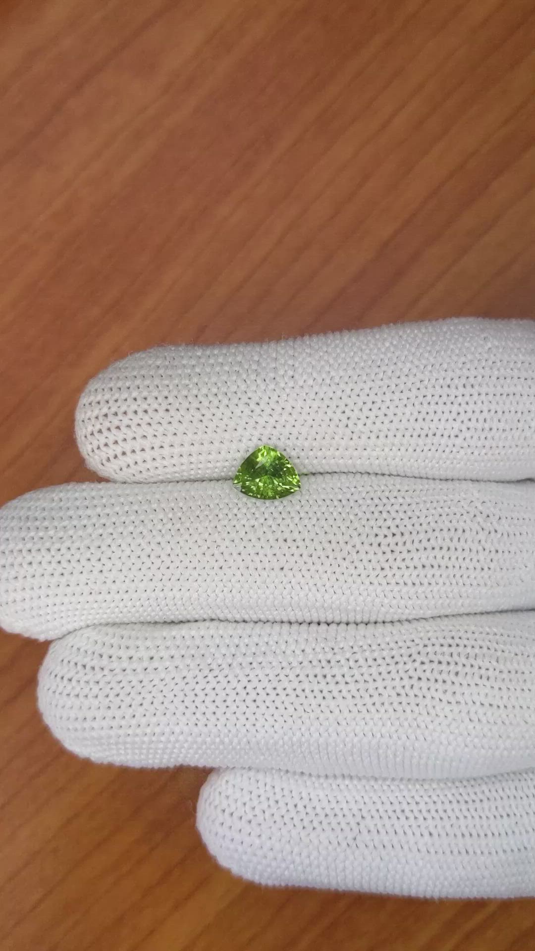 1.24 Ct. Yellowish Green Sapphire from Madagascar Size Video