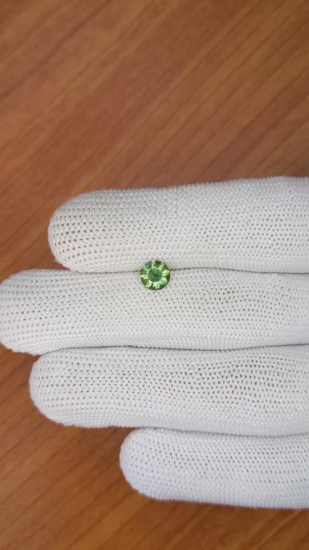0.67 Ct. Green Sapphire from Madagascar Size Video
