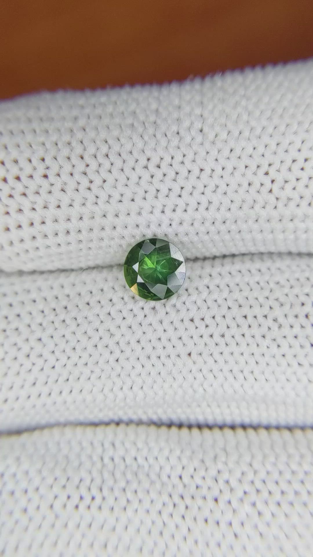 0.67 Ct. Green Sapphire from Madagascar Size Video