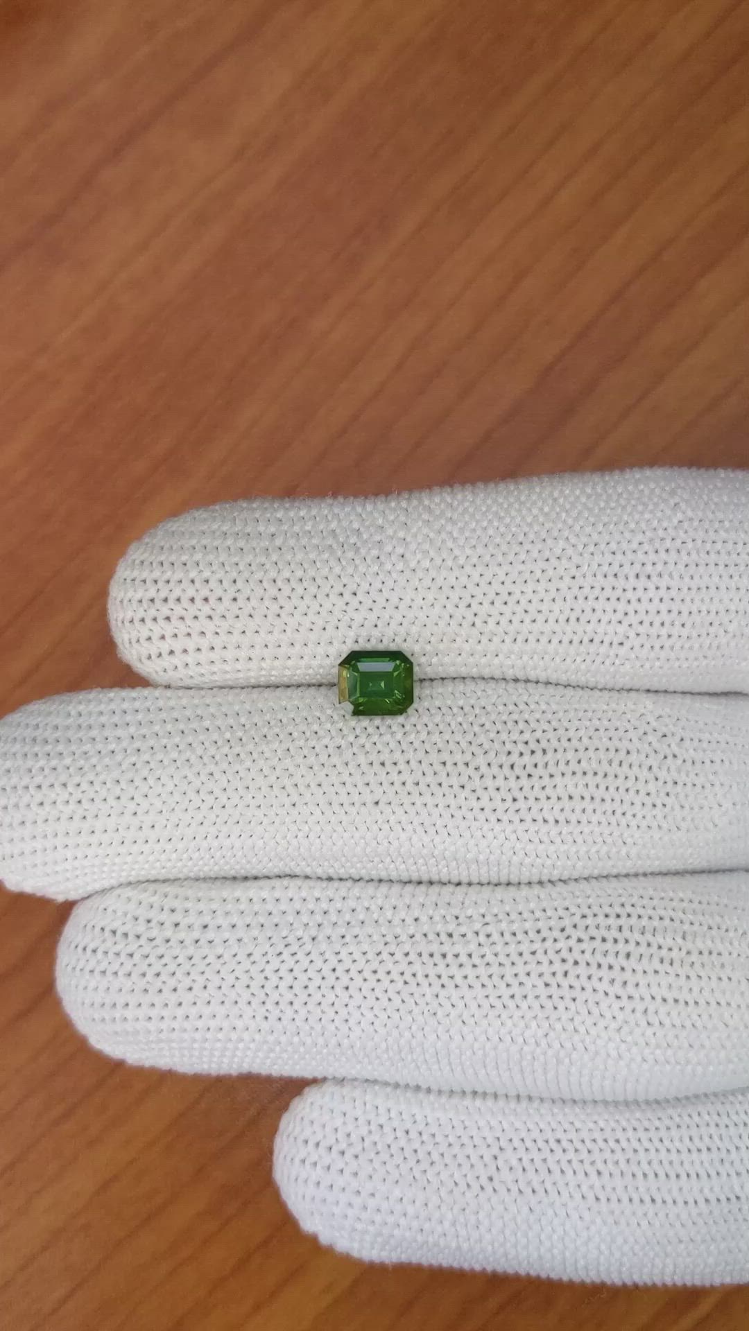 1.44 Ct. Green Sapphire from Madagascar Size Video