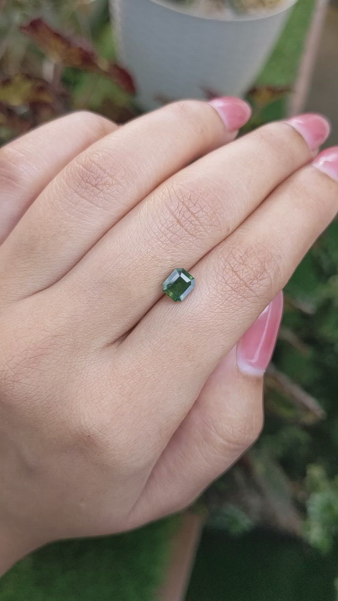 1.44 Ct. Green Sapphire from Madagascar Size Video