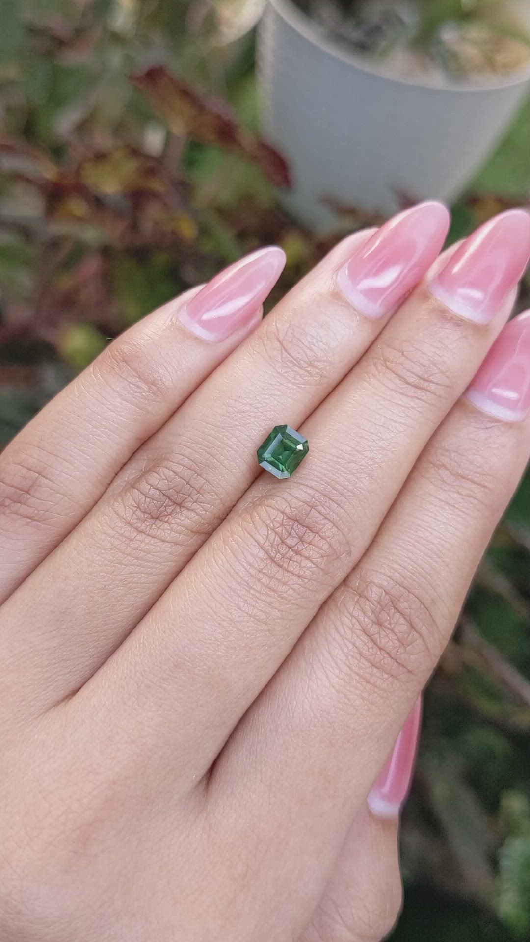 1.44 Ct. Green Sapphire from Madagascar Size Video