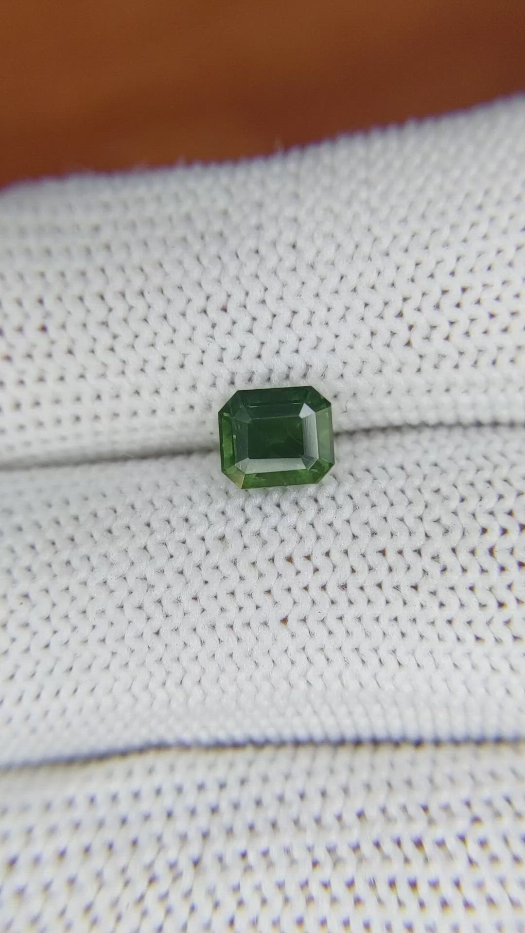 1.44 Ct. Green Sapphire from Madagascar Size Video