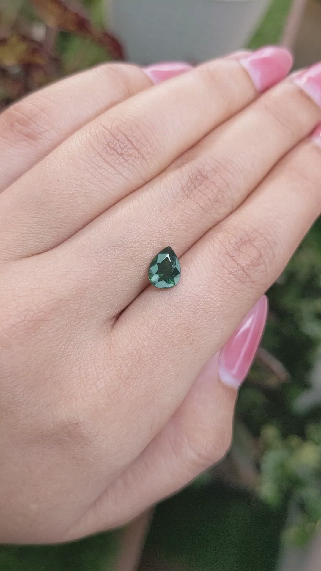 1.39 Ct. Green Sapphire from Madagascar Size Video