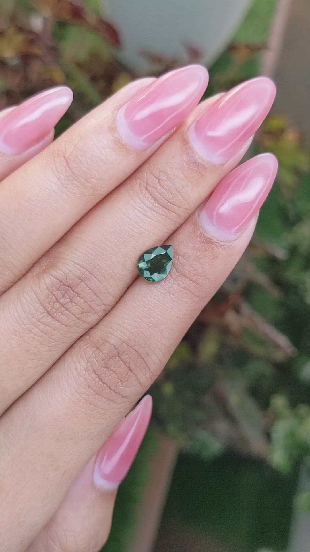 1.39 Ct. Green Sapphire from Madagascar Size Video