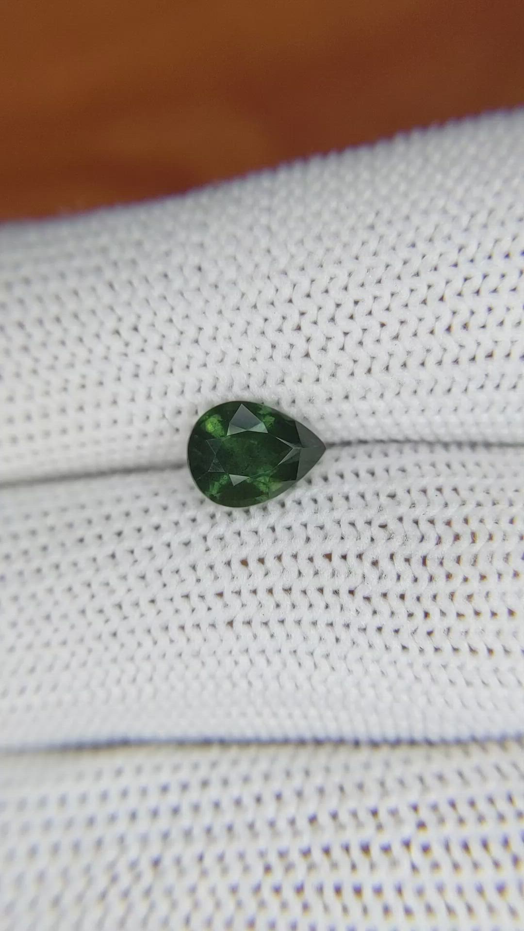 1.39 Ct. Green Sapphire from Madagascar Size Video