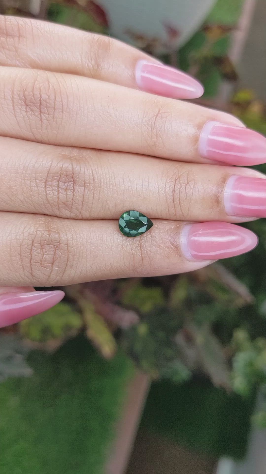 1.39 Ct. Green Sapphire from Madagascar Size Video