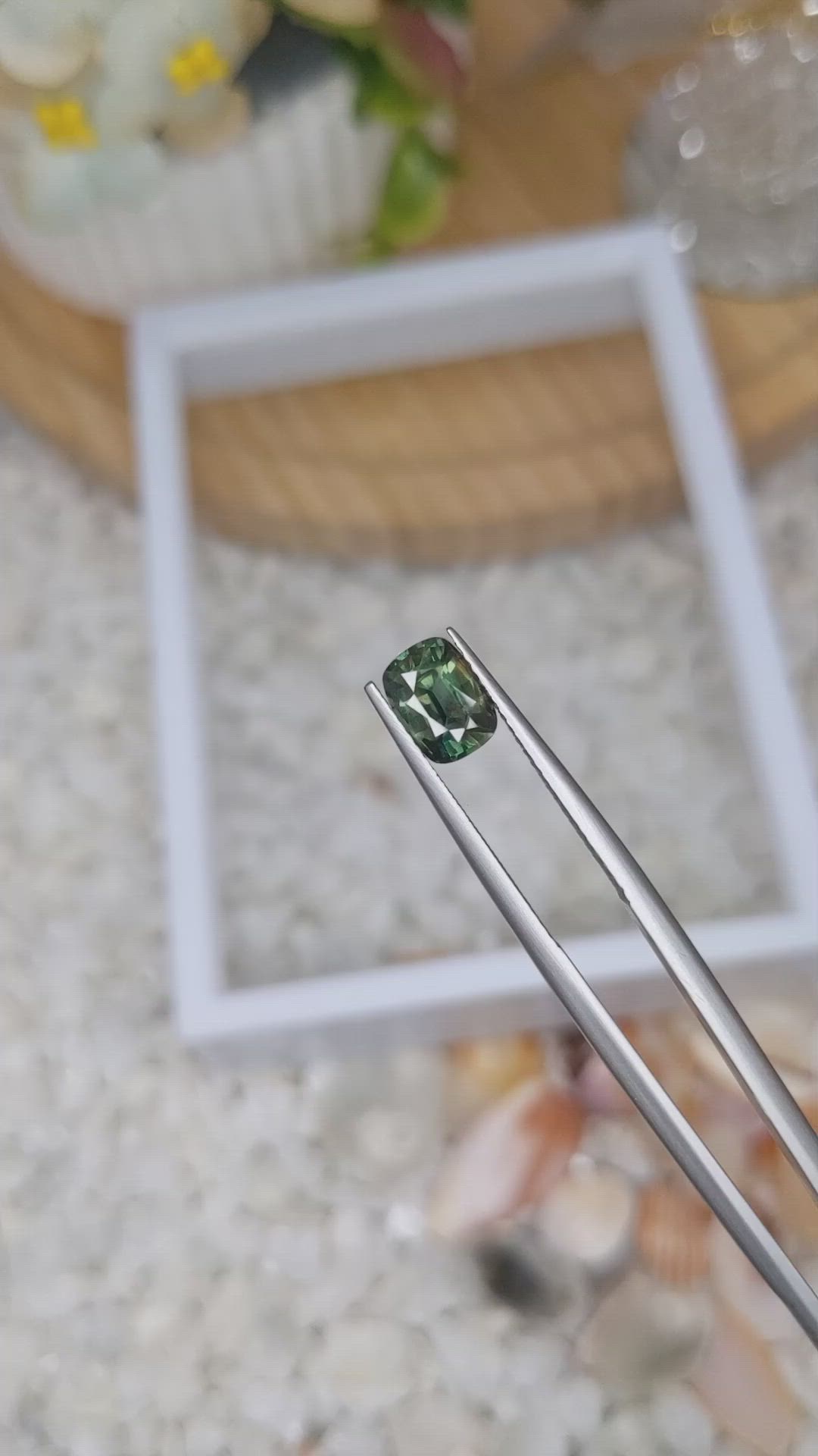 1.46 Ct. Green Sapphire from Madagascar Size Video