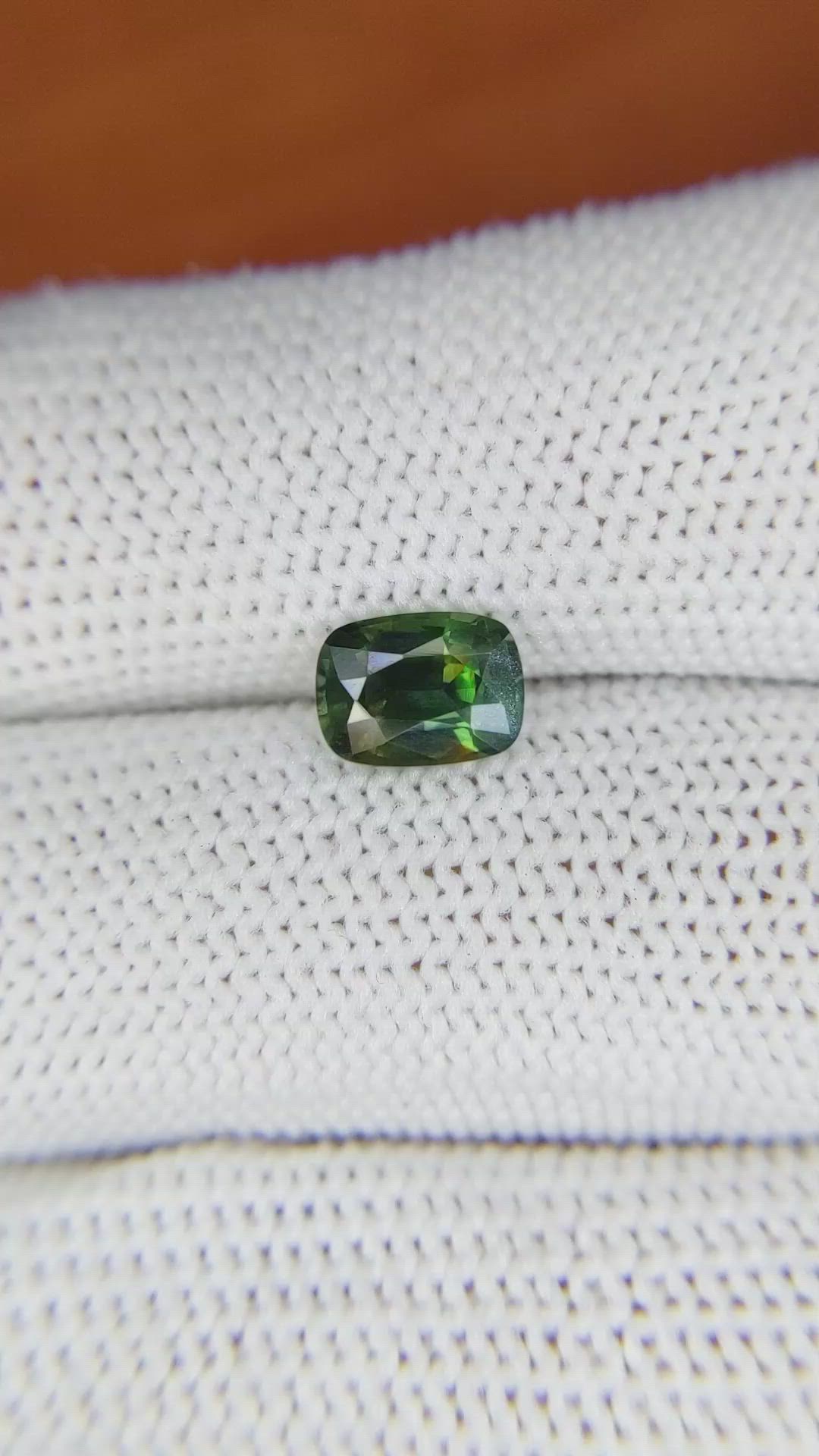 1.46 Ct. Green Sapphire from Madagascar Size Video