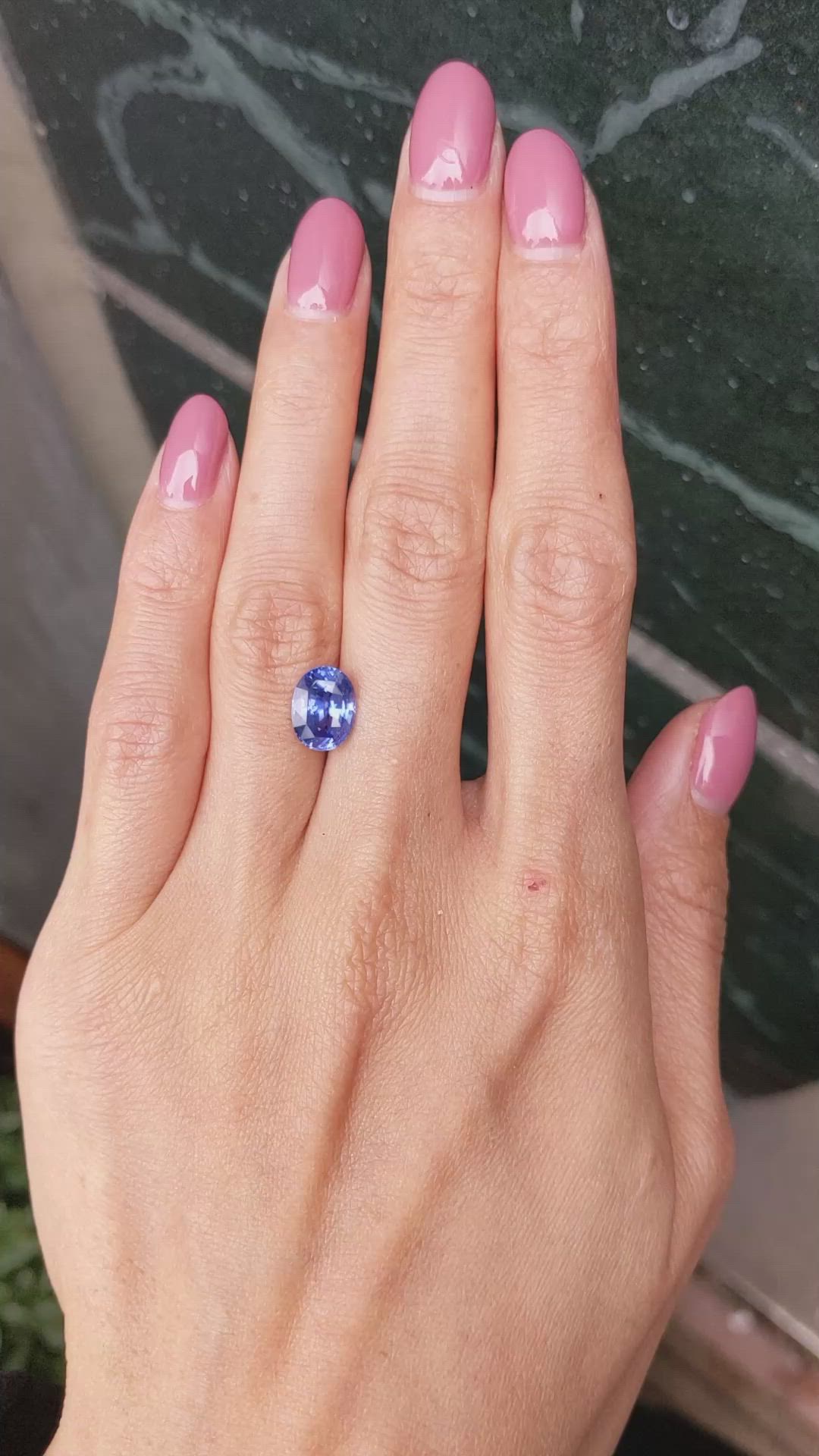 3.54 Ct. Blue Sapphire from Ceylon (Sri Lanka) Size Video