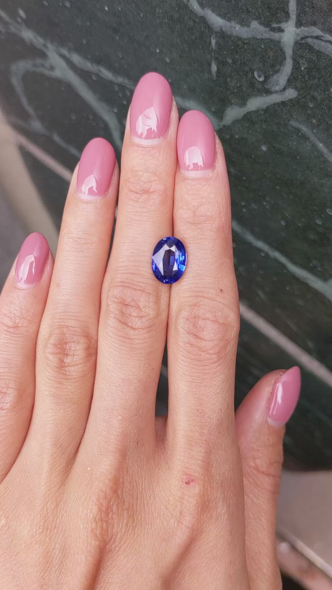4.02 Ct. Blue Sapphire from Ceylon (Sri Lanka) Size Video