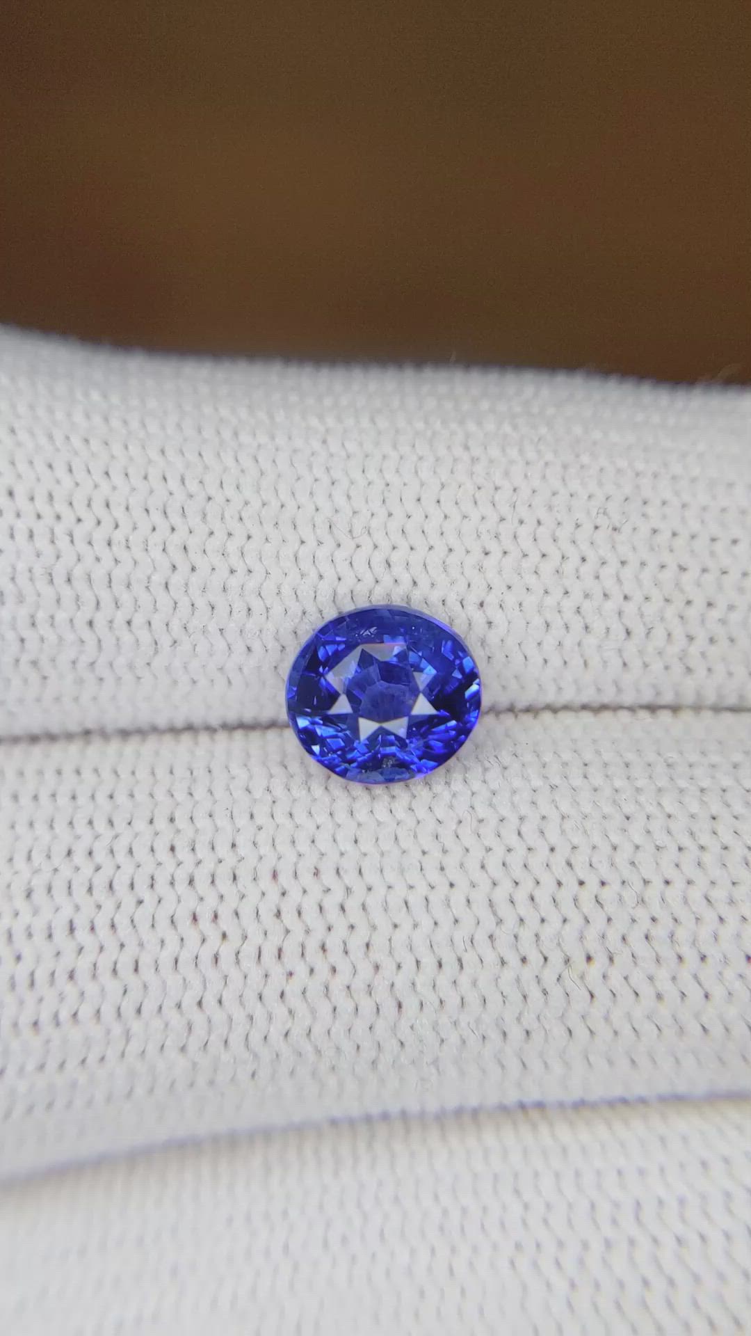 2.03 Ct. Blue Sapphire from Ceylon (Sri Lanka) Size Video