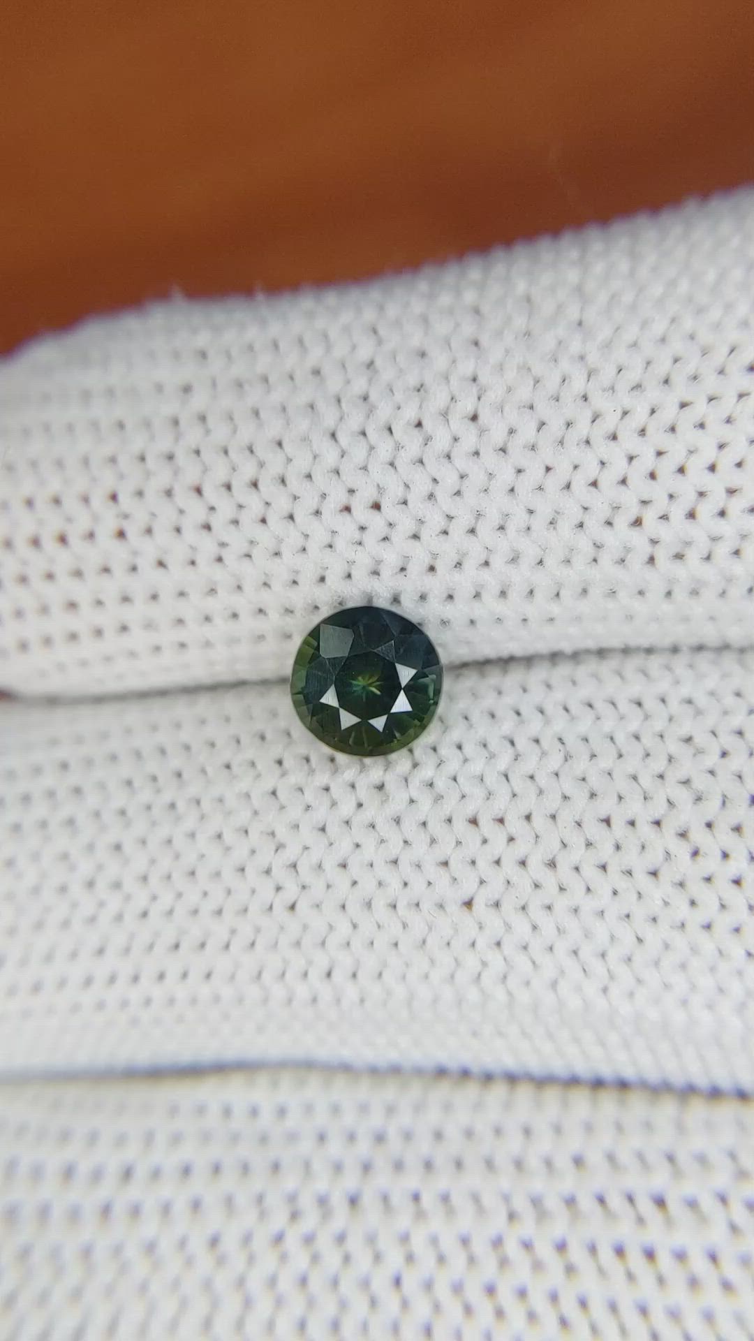 1.13 Ct. Bluish Green Sapphire from Madagascar Size Video