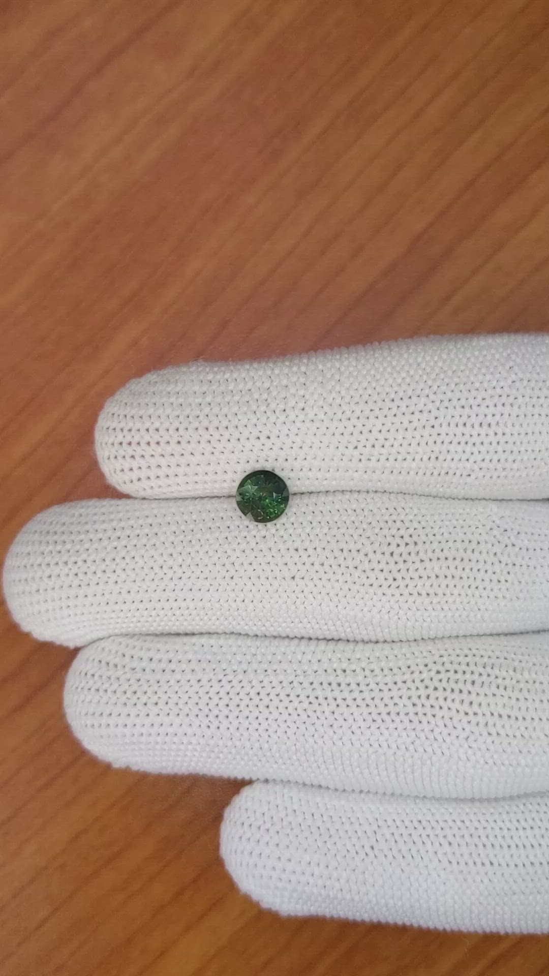 1.13 Ct. Bluish Green Sapphire from Madagascar Size Video