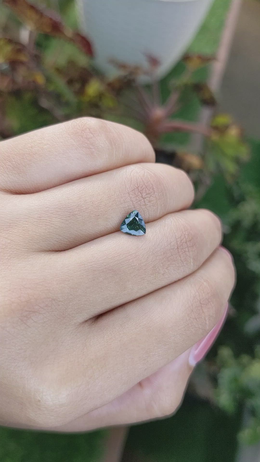 0.97 Ct. Green Sapphire from Madagascar Size Video