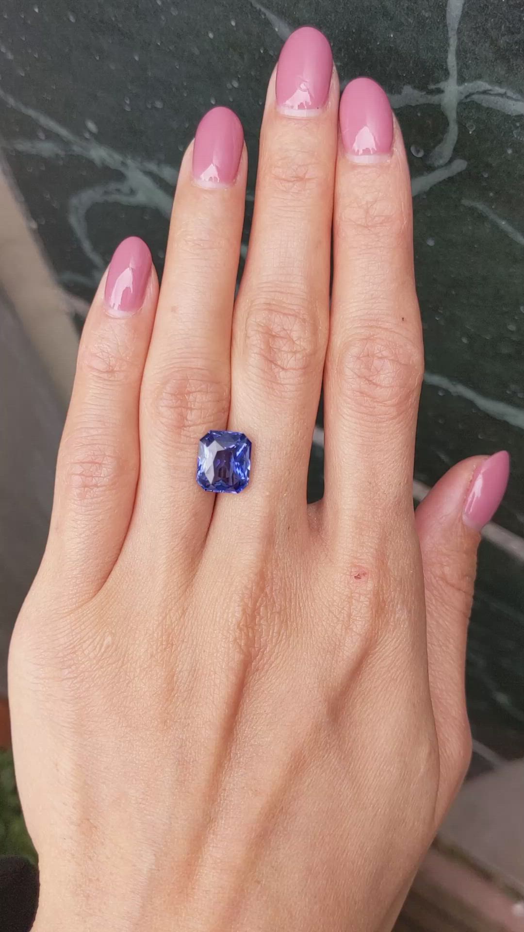 6.52 Ct. Blue Sapphire from Ceylon (Sri Lanka) Size Video