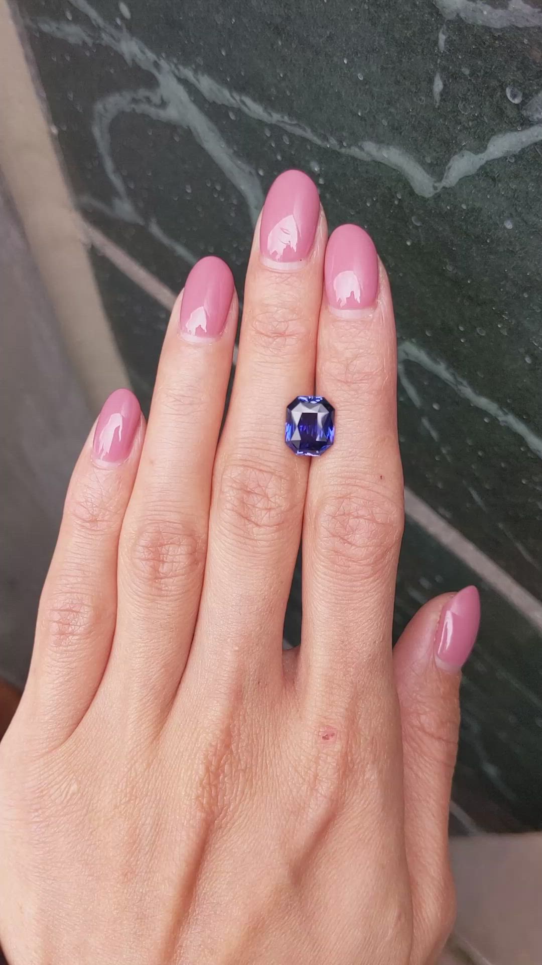 4.21 Ct. Blue Sapphire from Ceylon (Sri Lanka) Size Video