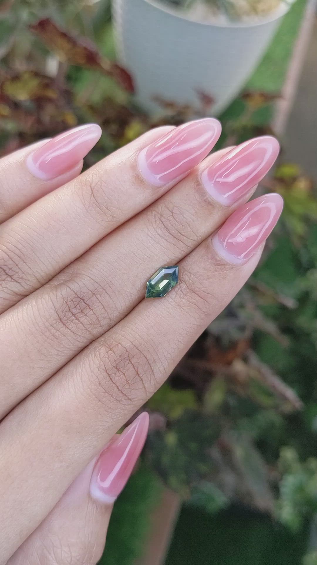 1.11 Ct. Yellowish Green Sapphire from Madagascar Size Video