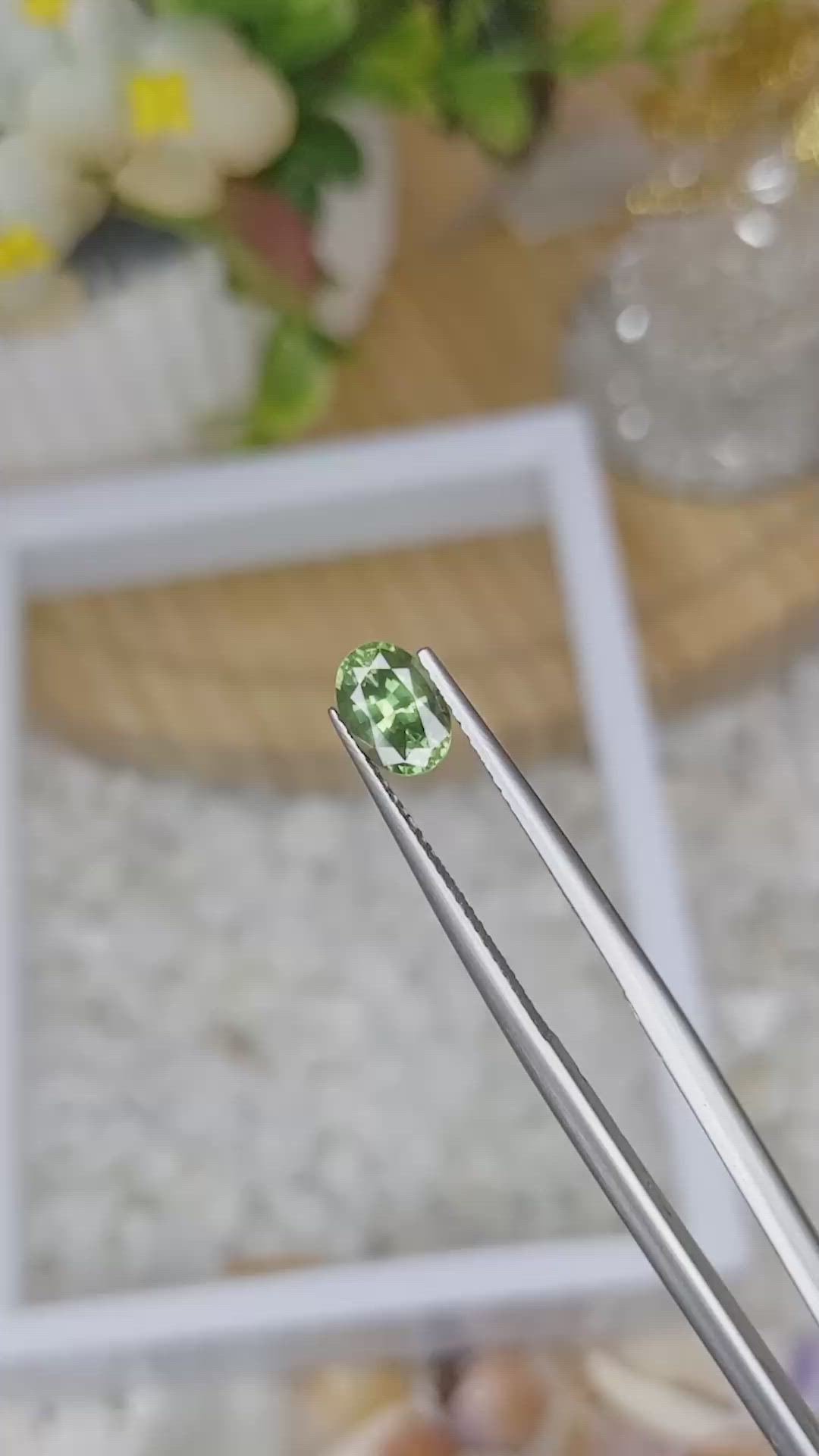 1.12 Ct. Green Sapphire from Madagascar Size Video