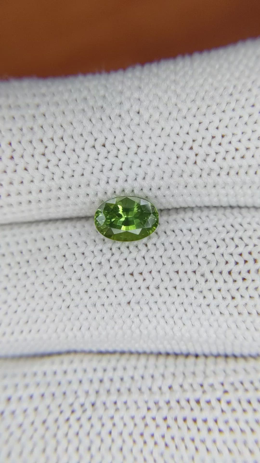1.12 Ct. Green Sapphire from Madagascar Size Video