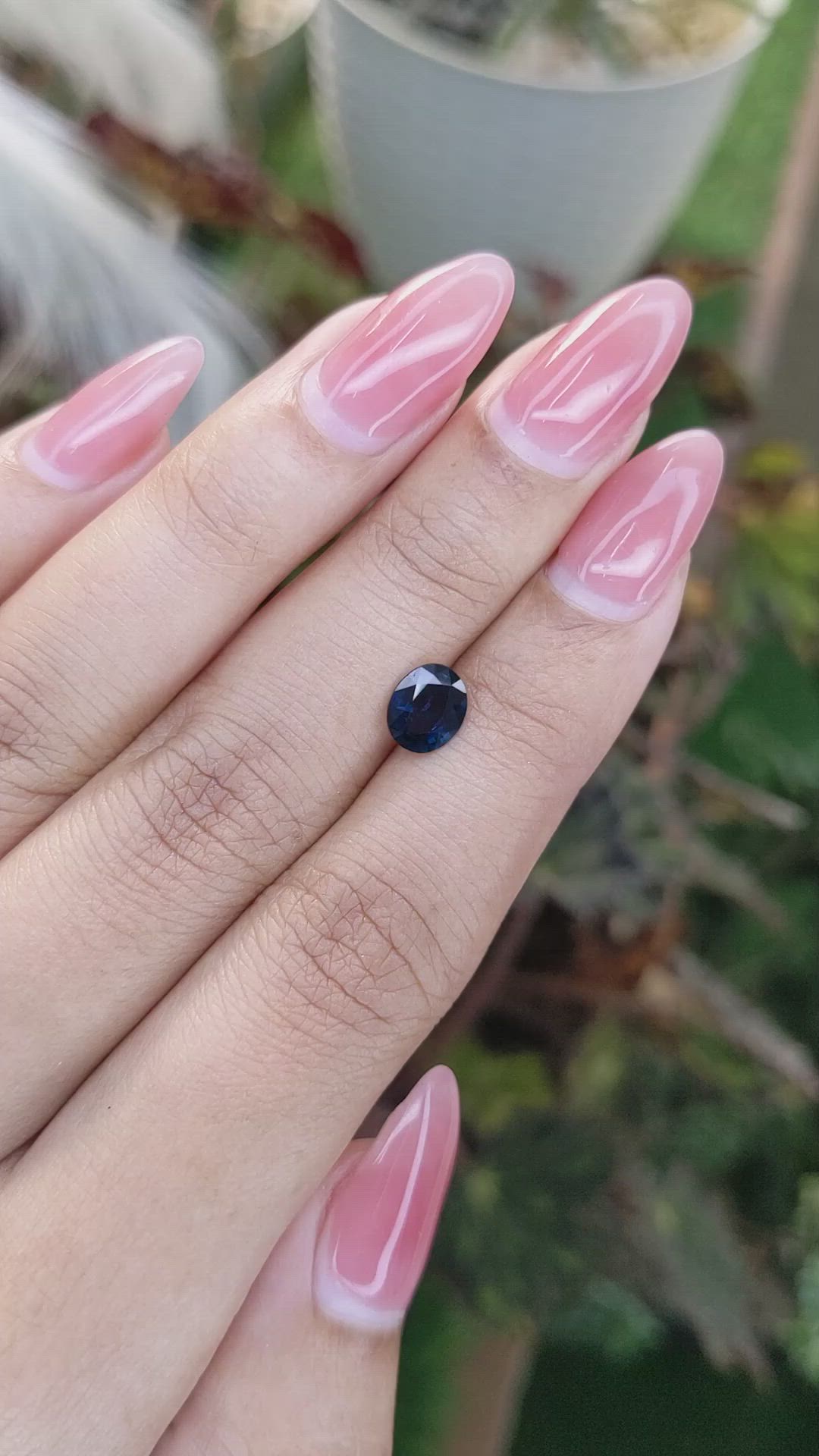 0.95 Ct. Blue Sapphire from Madagascar Size Video
