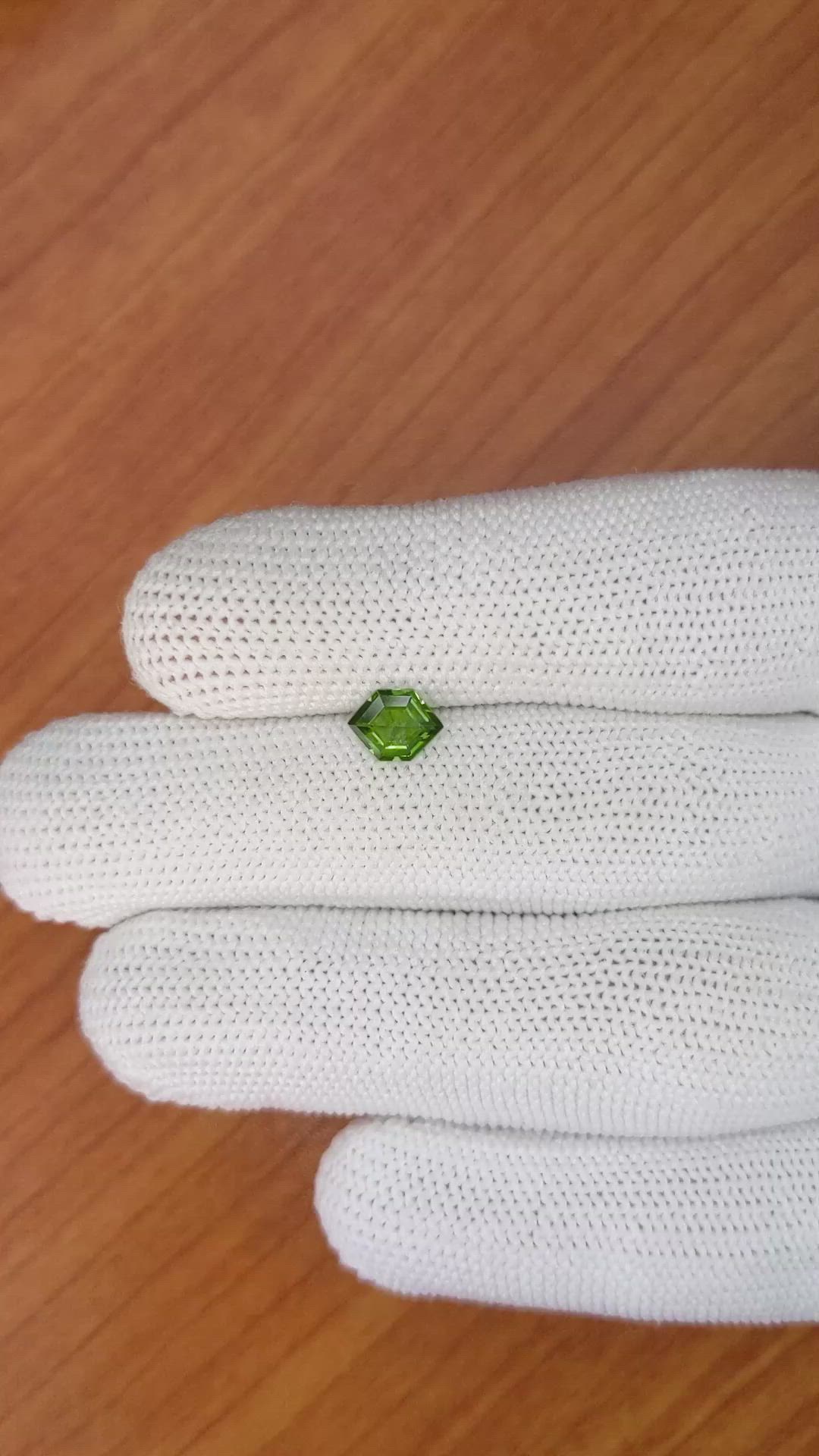 0.84 Ct. Green Sapphire from Madagascar Size Video