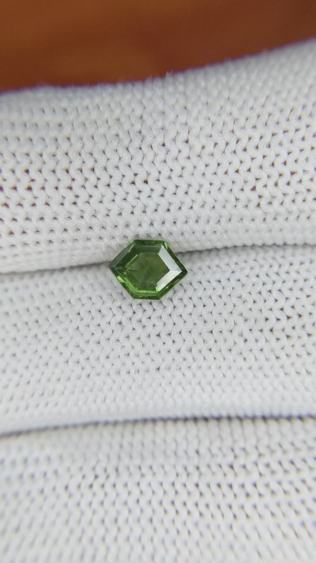0.84 Ct. Green Sapphire from Madagascar Size Video