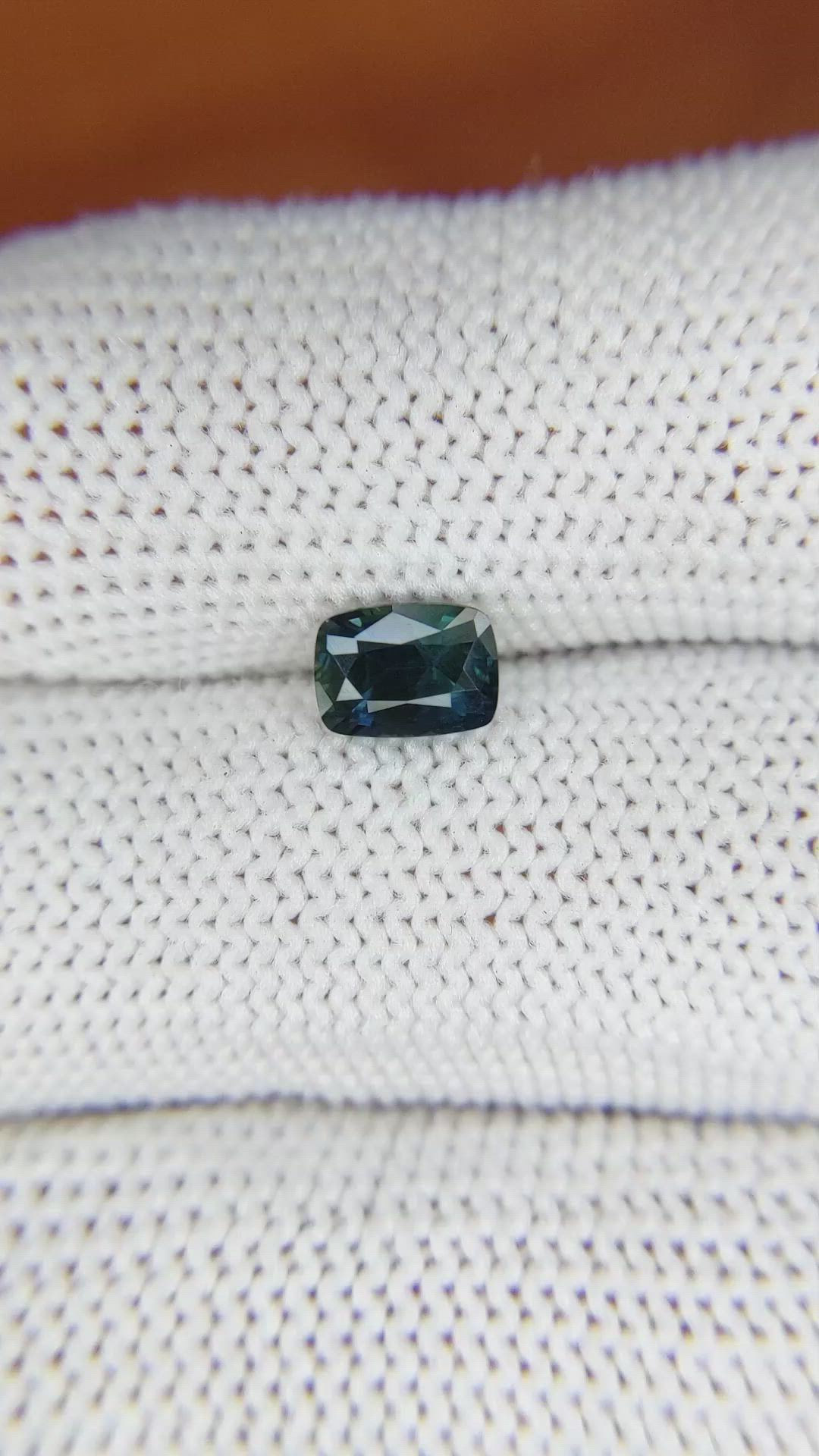 1.04 Ct. Greenish Blue Sapphire from Madagascar Size Video