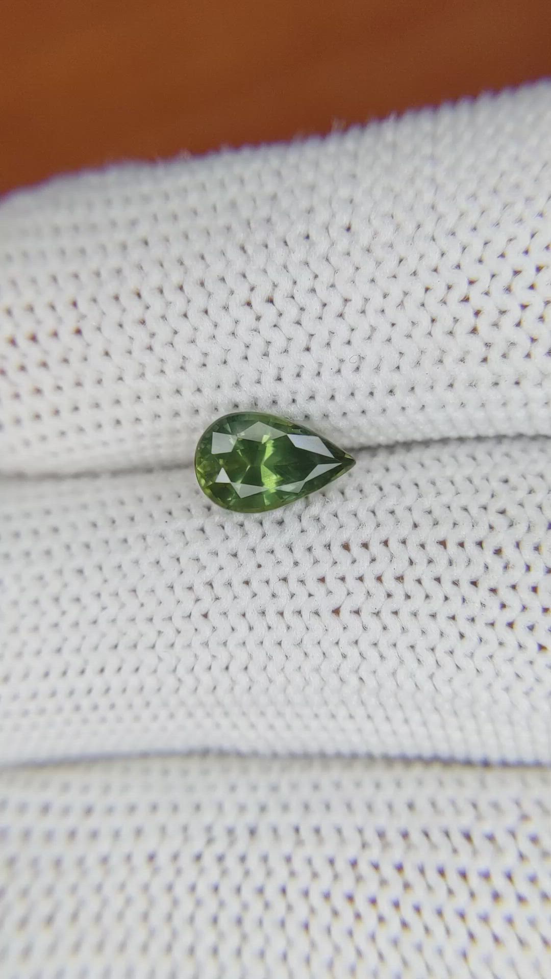 1.28 Ct. Green Sapphire from Madagascar Size Video