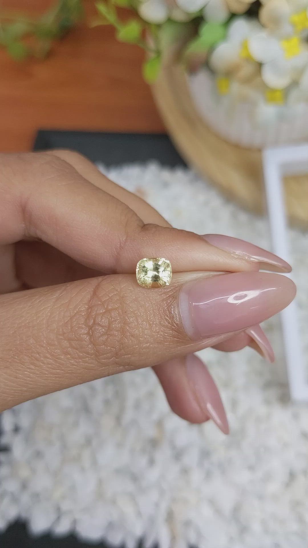 1.16 Ct. Yellow Sapphire from Madagascar Size Video