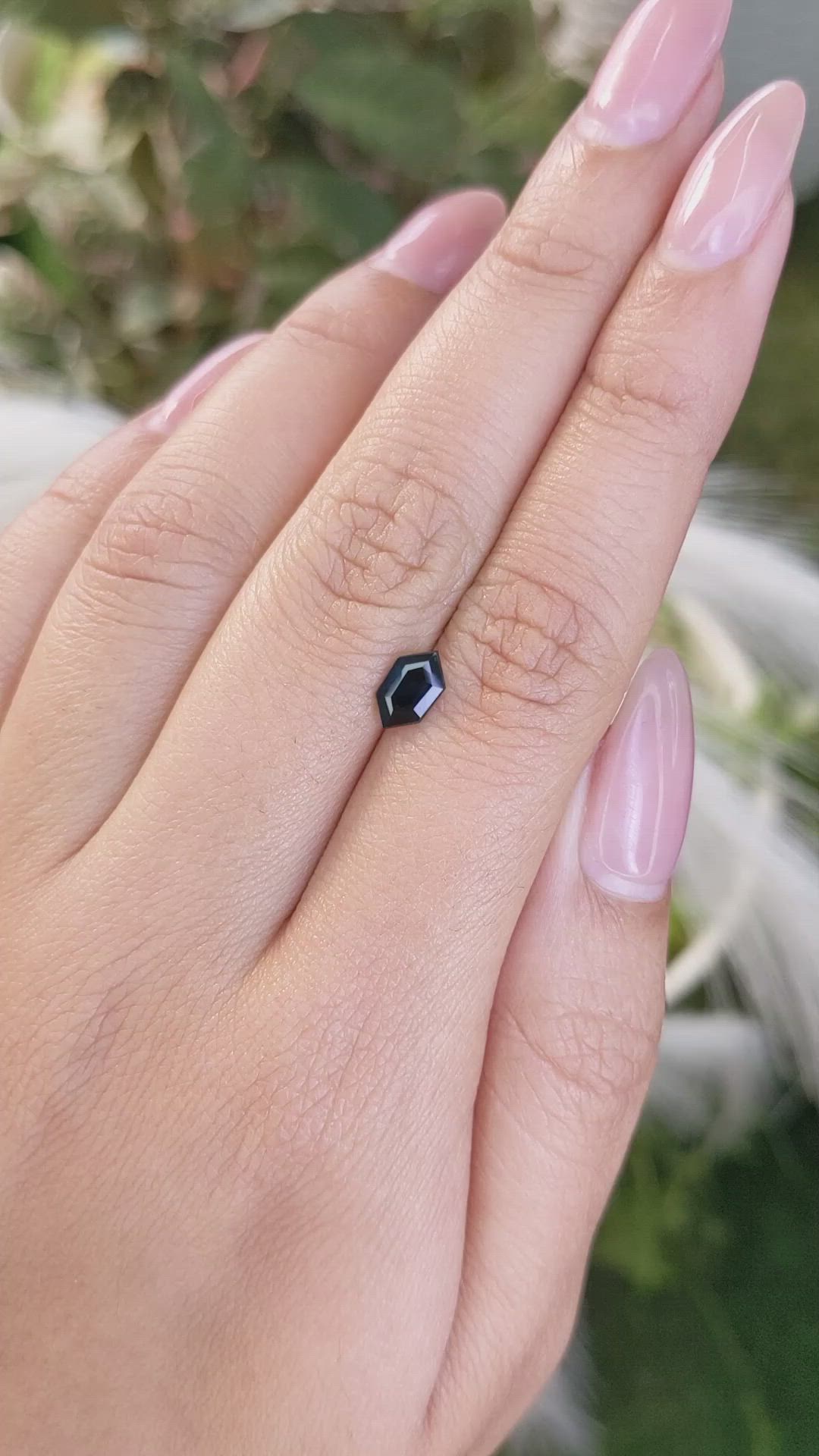0.83 Ct. Greenish Blue Sapphire from Madagascar Size Video