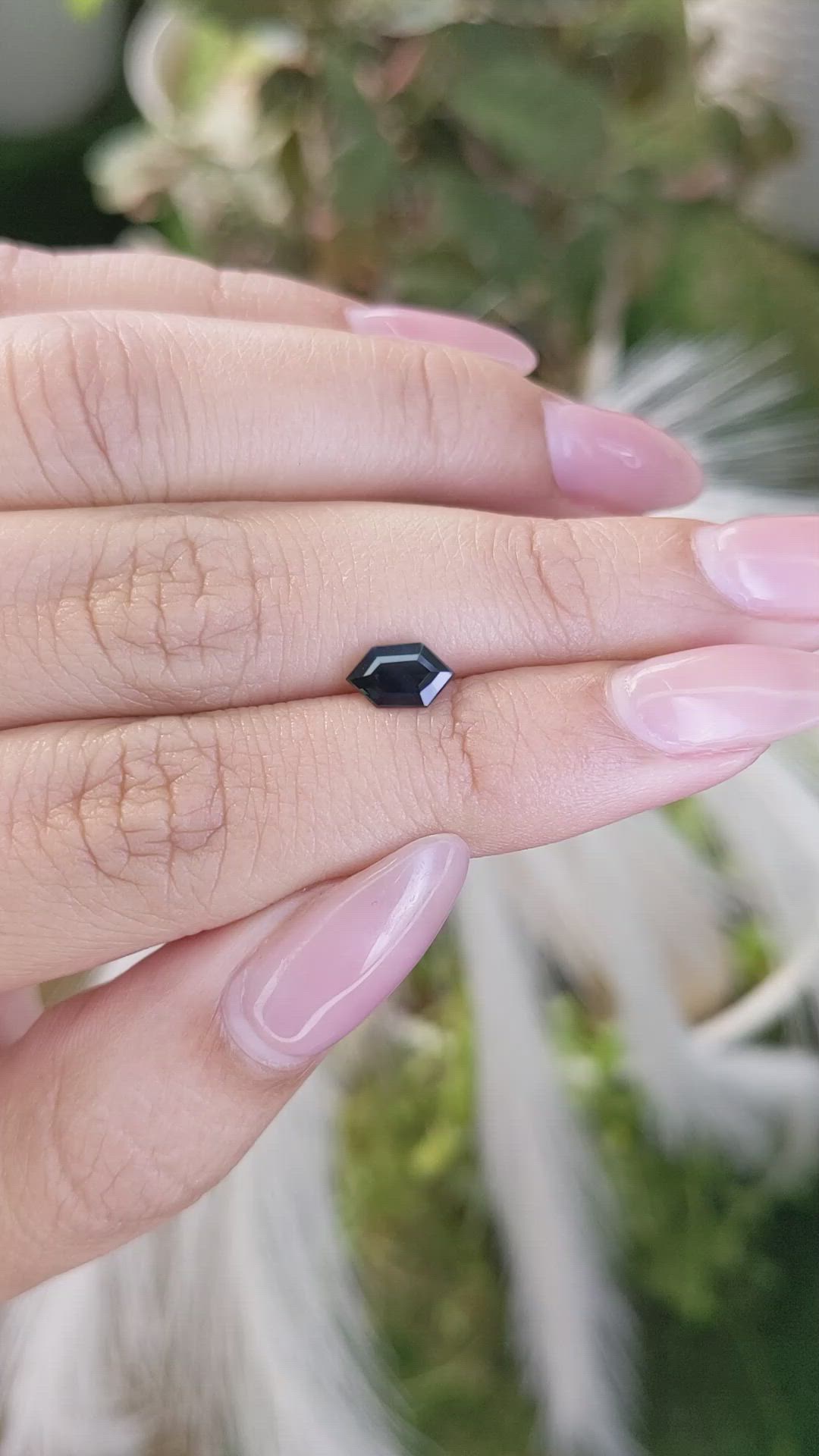 0.83 Ct. Greenish Blue Sapphire from Madagascar Size Video