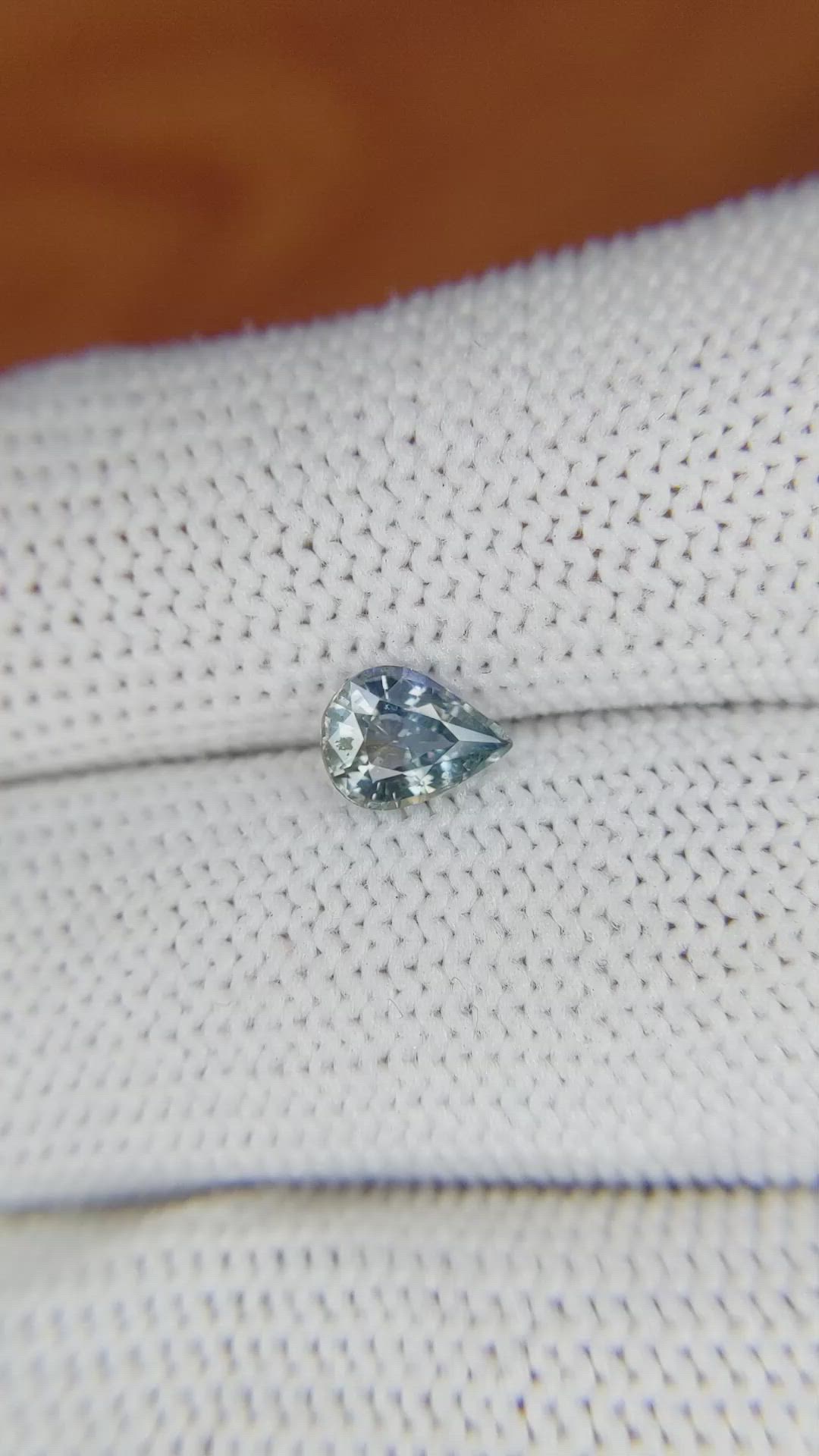 0.86 Ct. Greyish Blue Sapphire from Madagascar Size Video