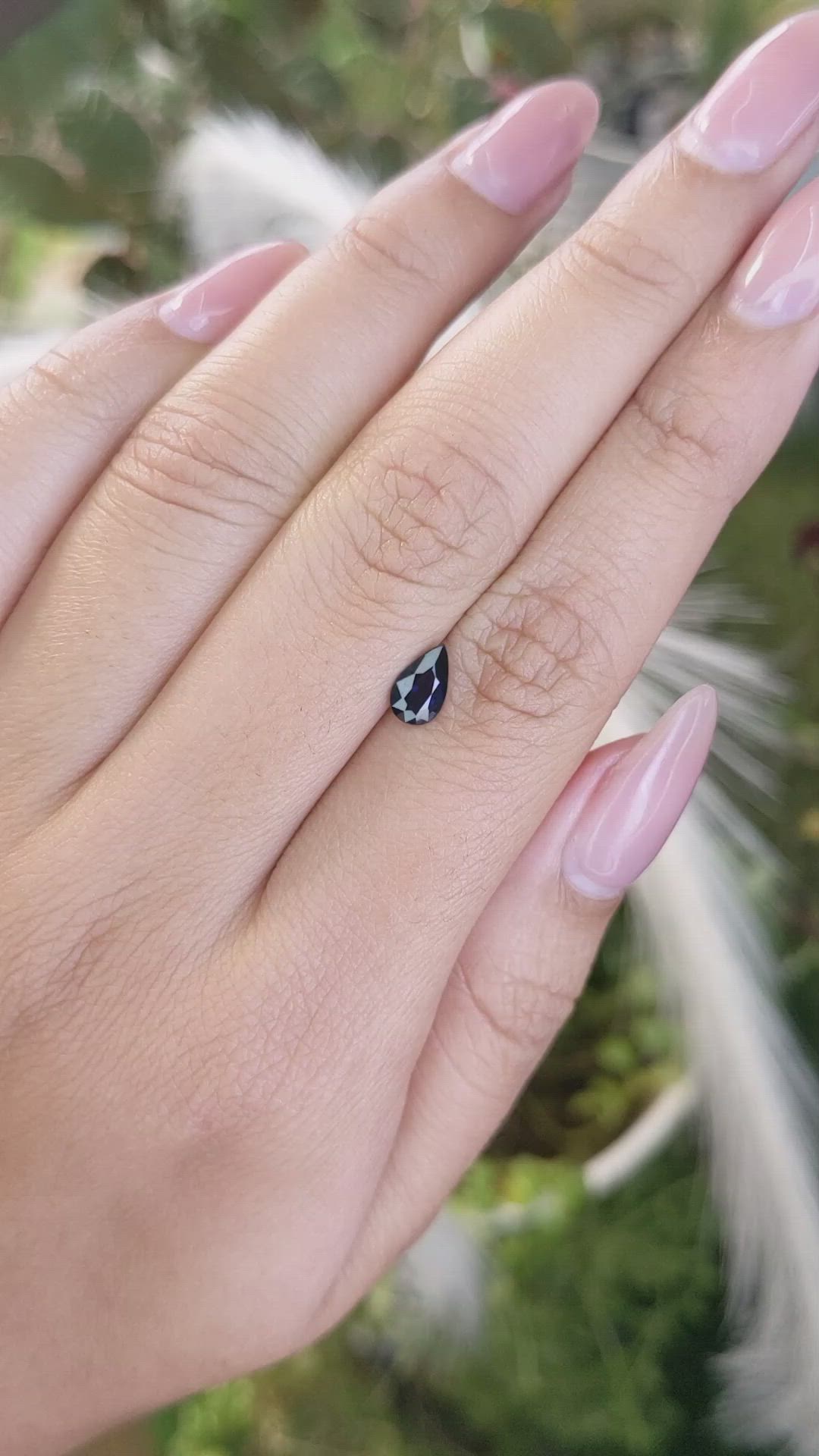 0.90 Ct. Blue Sapphire from Madagascar Size Video