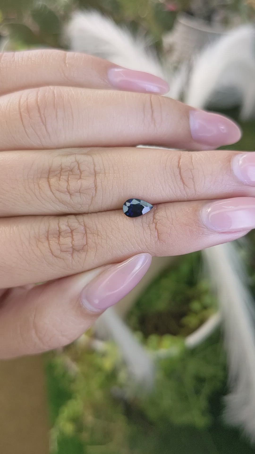 0.90 Ct. Blue Sapphire from Madagascar Size Video