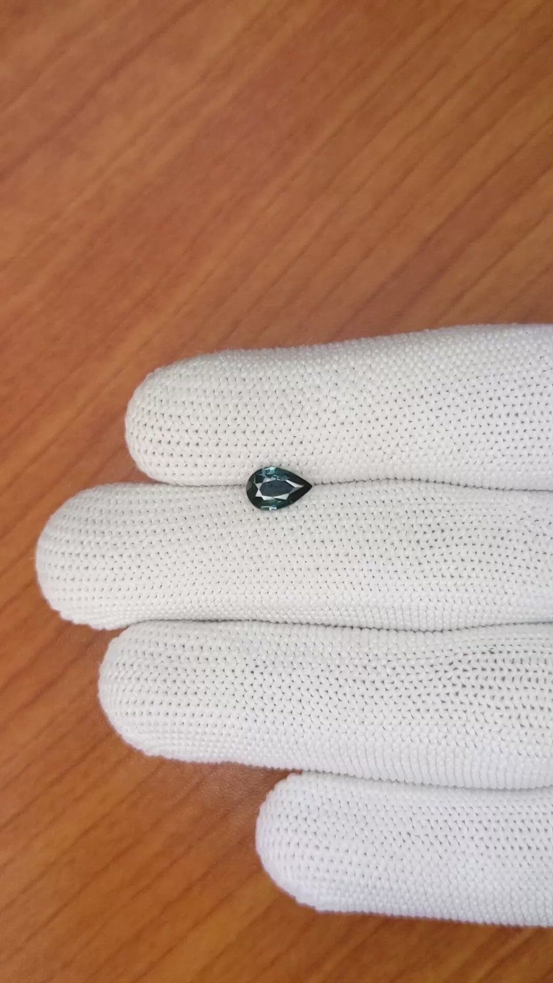 0.75 Ct. Greenish Blue Sapphire from Madagascar Size Video