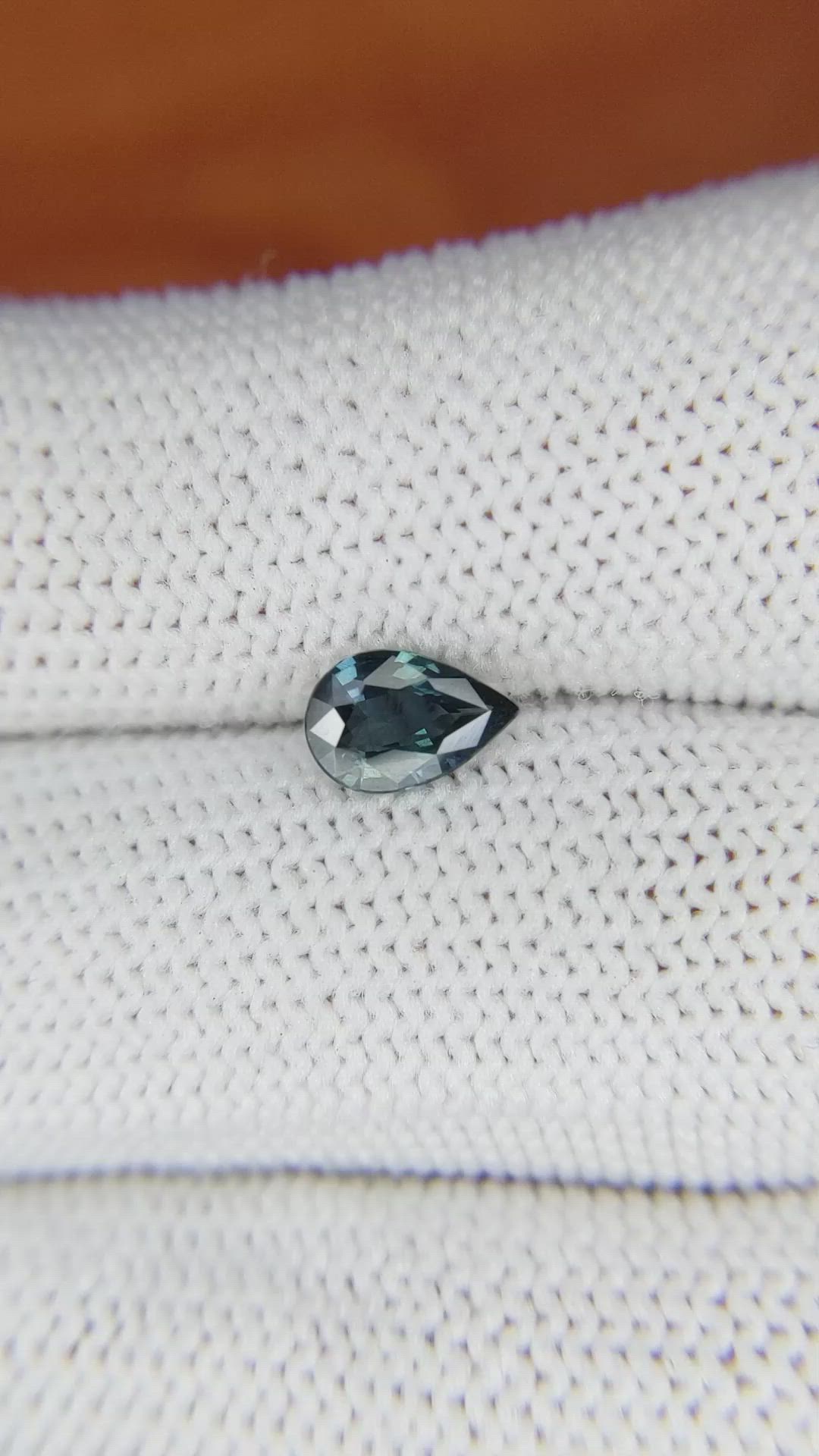 0.75 Ct. Greenish Blue Sapphire from Madagascar Size Video