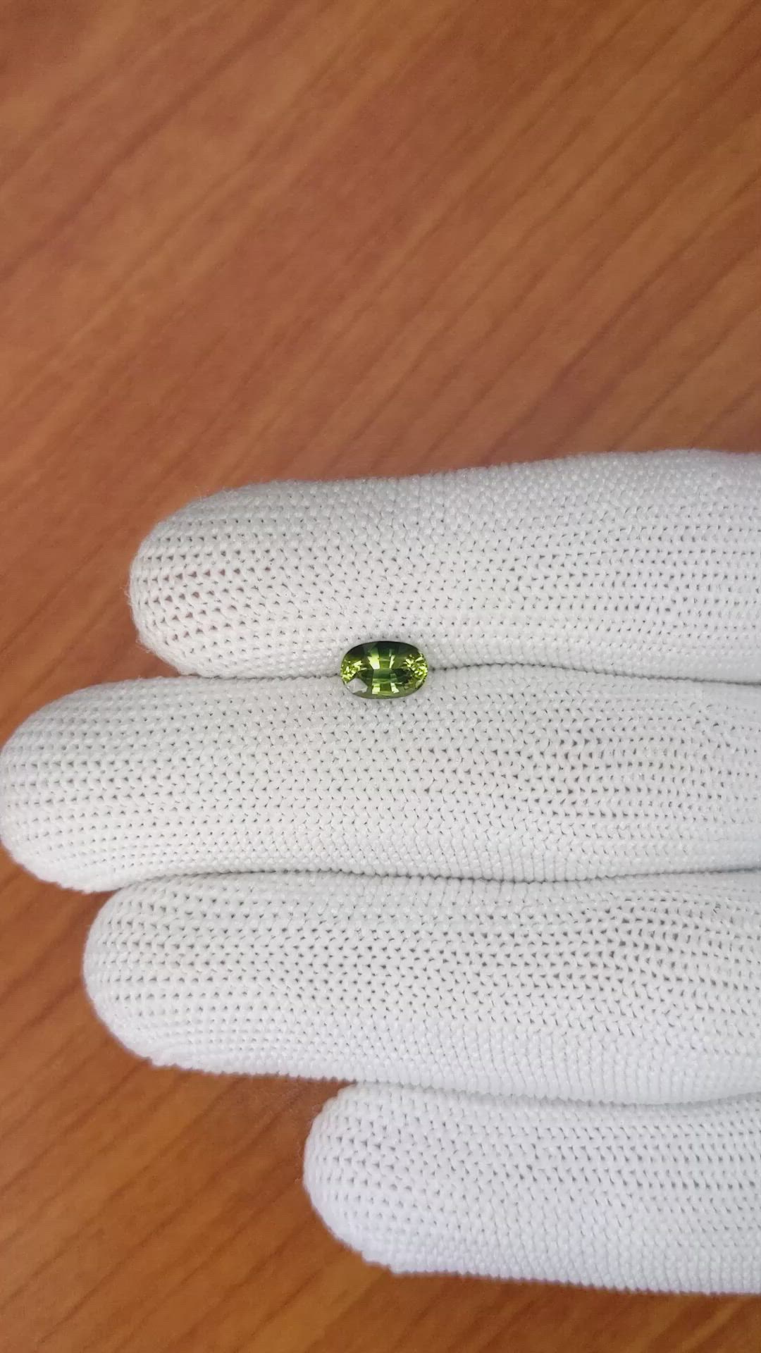 1.00 Ct. Bluish Green Sapphire from Madagascar Size Video