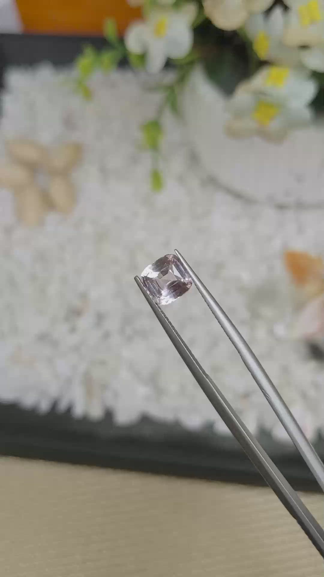 2.09 Ct. Peach Sapphire from Ceylon (Sri Lanka) Size Video