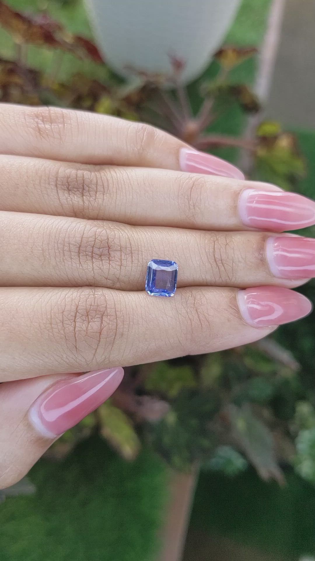 1.55 Ct. Blue Sapphire from Ceylon (Sri Lanka) Size Video