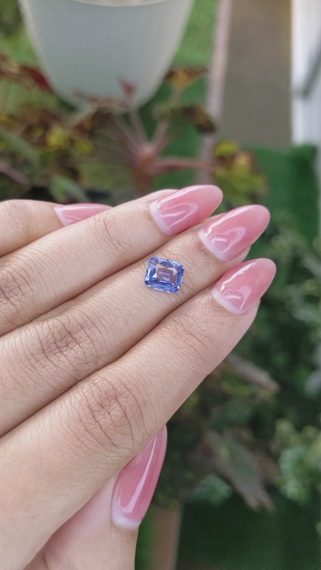 1.55 Ct. Blue Sapphire from Ceylon (Sri Lanka) Size Video